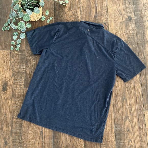 Volcom True to This Short Sleeve Polo in Navy Blue - Picture 7 of 7
